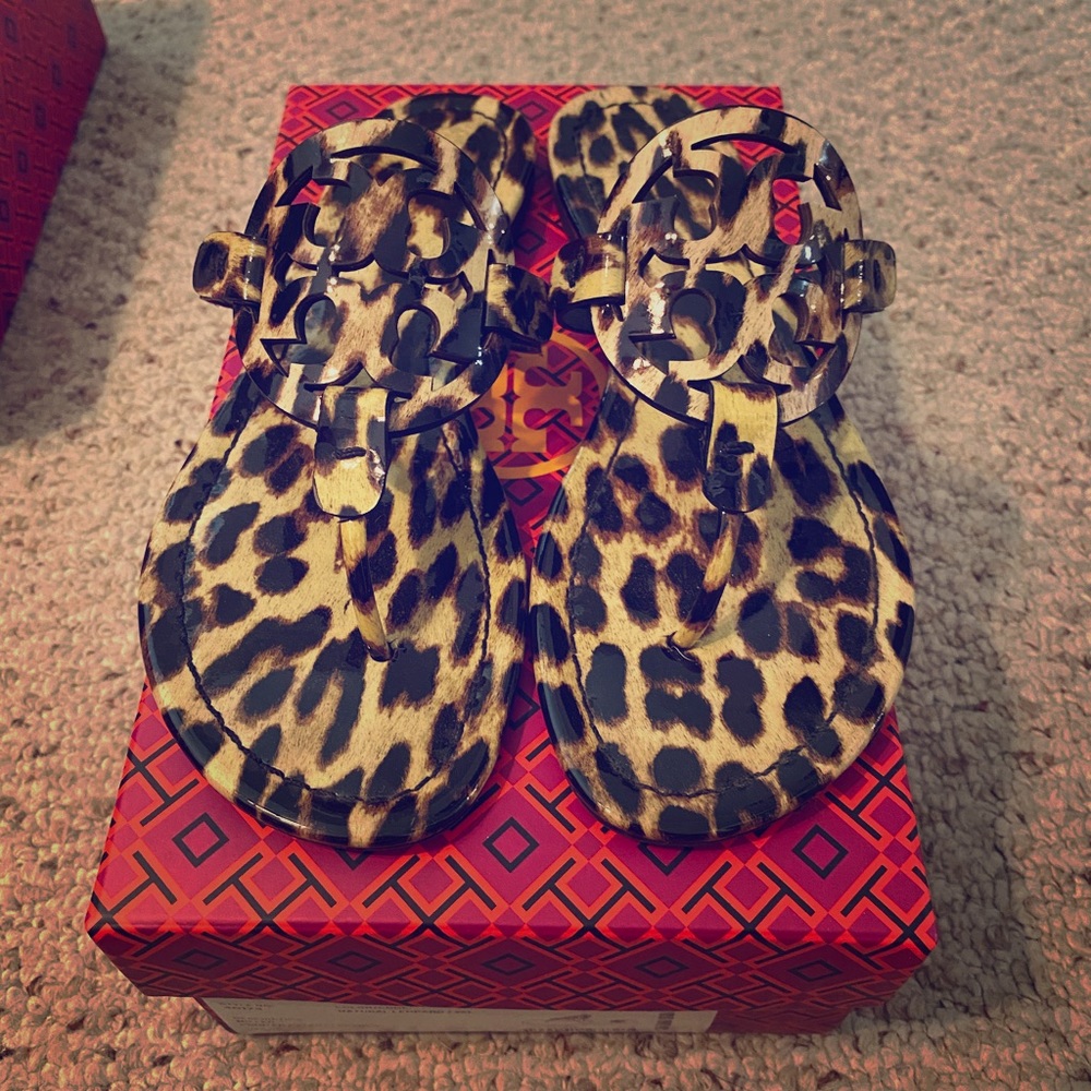 Tory Burch Miller Sandals - Leopard